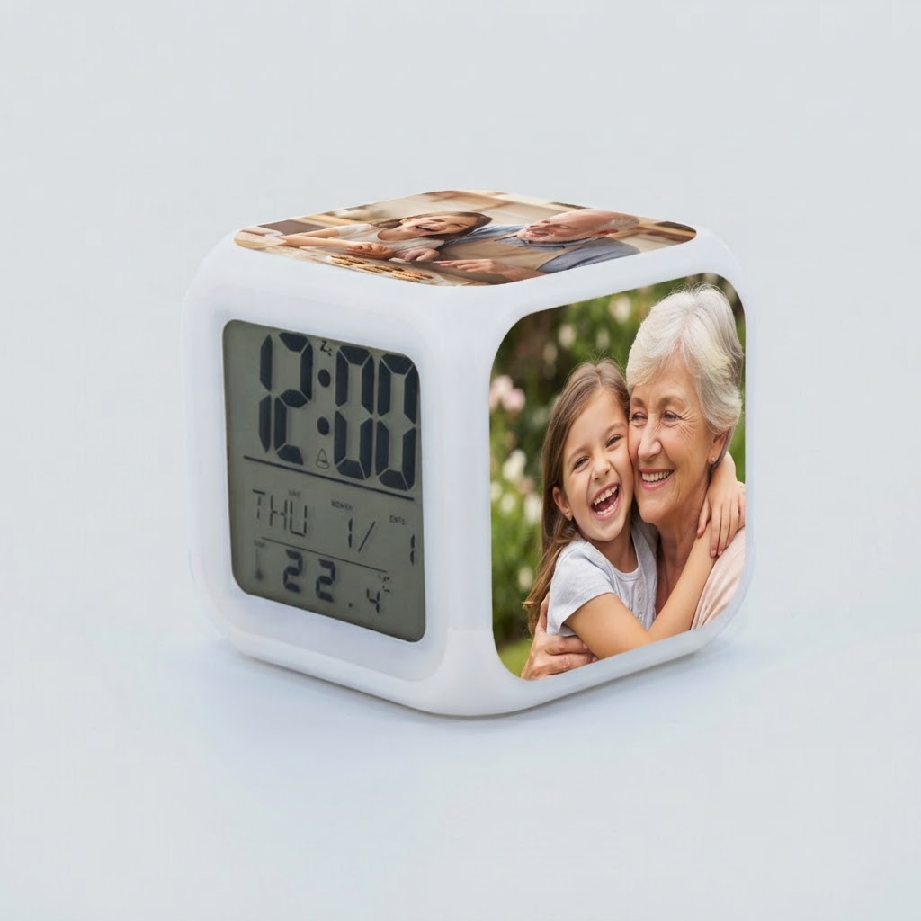 Reloj Cubo Led 7 colores